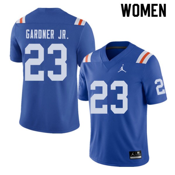Jordan Brand Women #23 Chauncey Gardner Jr. Florida Gators Throwback Alternate College Football Jerseys